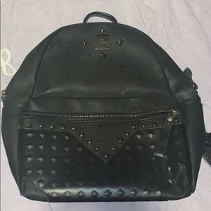Mcm black backpack